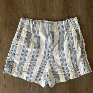 Linen trouser shorts